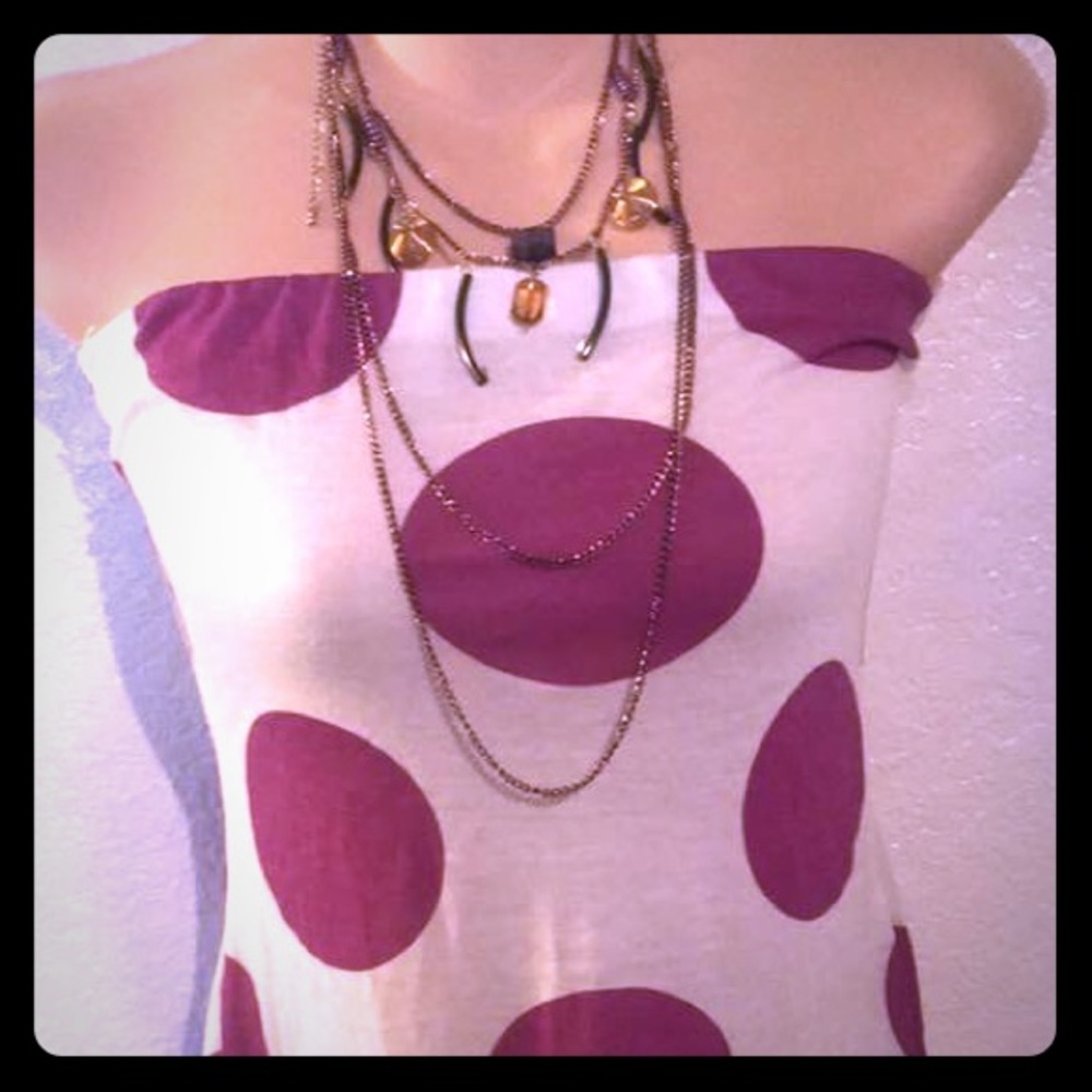 New!!!!! JR size white and purple blouse ❤️